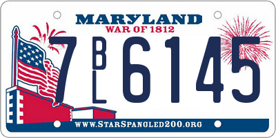 MD license plate 7BL6145