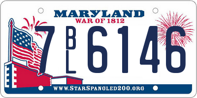 MD license plate 7BL6146