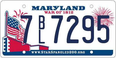 MD license plate 7BL7295