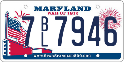 MD license plate 7BL7946