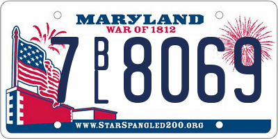 MD license plate 7BL8069