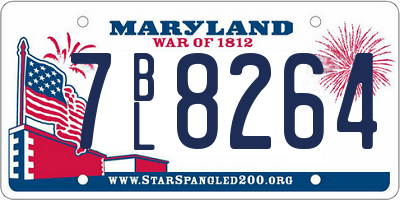 MD license plate 7BL8264