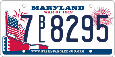 MD license plate 7BL8295