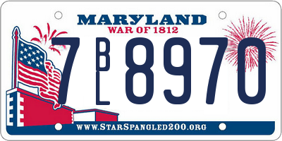 MD license plate 7BL8970