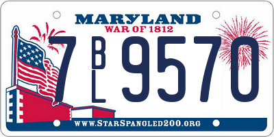 MD license plate 7BL9570