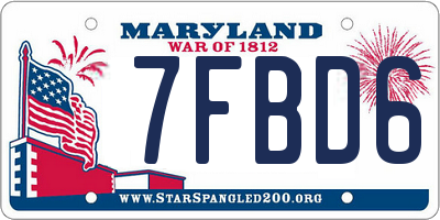 MD license plate 7FBD61