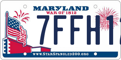 MD license plate 7FFH12