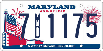 MD license plate 7MD1175