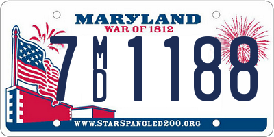 MD license plate 7MD1188