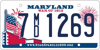 MD license plate 7MD1269