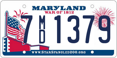 MD license plate 7MD1379