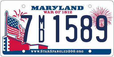 MD license plate 7MD1589