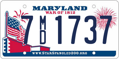 MD license plate 7MD1737
