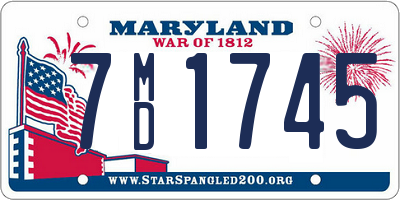 MD license plate 7MD1745