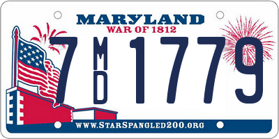 MD license plate 7MD1779