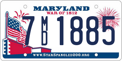 MD license plate 7MD1885