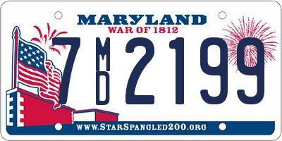 MD license plate 7MD2199