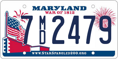 MD license plate 7MD2479