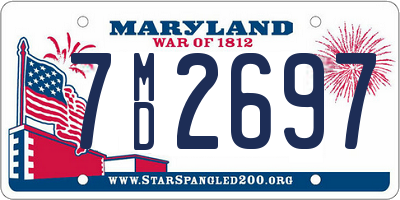 MD license plate 7MD2697