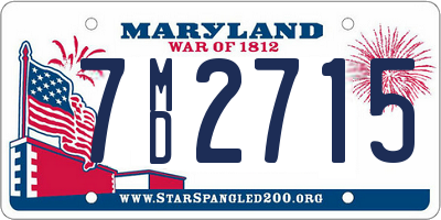 MD license plate 7MD2715