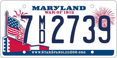 MD license plate 7MD2739