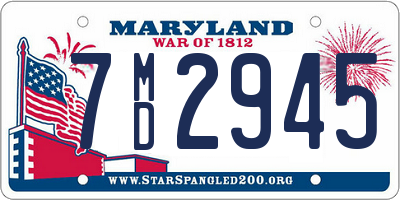 MD license plate 7MD2945