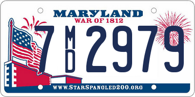 MD license plate 7MD2979