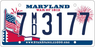 MD license plate 7MD3177