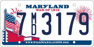 MD license plate 7MD3179