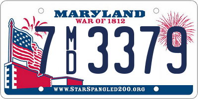 MD license plate 7MD3379