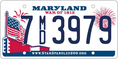 MD license plate 7MD3979