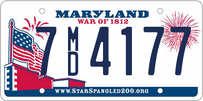 MD license plate 7MD4177