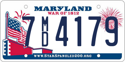 MD license plate 7MD4179