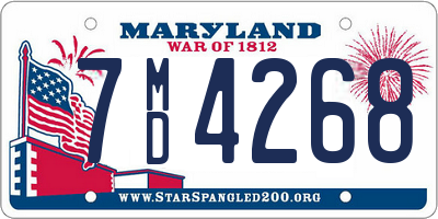 MD license plate 7MD4268