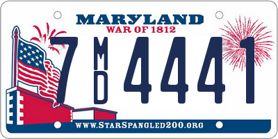 MD license plate 7MD4441