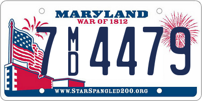 MD license plate 7MD4479