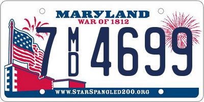 MD license plate 7MD4699