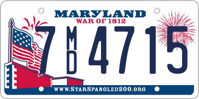 MD license plate 7MD4715