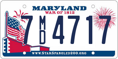 MD license plate 7MD4717