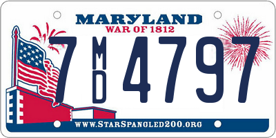 MD license plate 7MD4797