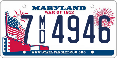 MD license plate 7MD4946