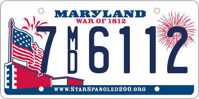 MD license plate 7MD6112