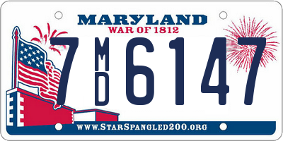 MD license plate 7MD6147
