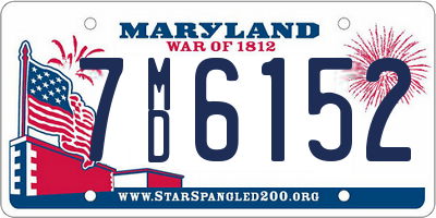 MD license plate 7MD6152