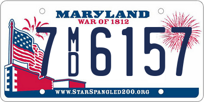 MD license plate 7MD6157