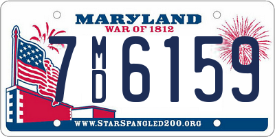 MD license plate 7MD6159