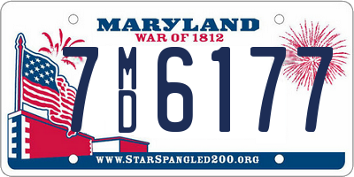 MD license plate 7MD6177