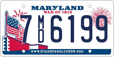 MD license plate 7MD6199