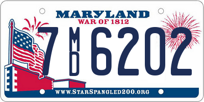 MD license plate 7MD6202