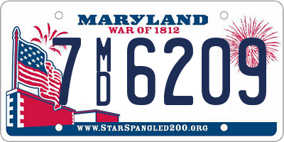 MD license plate 7MD6209